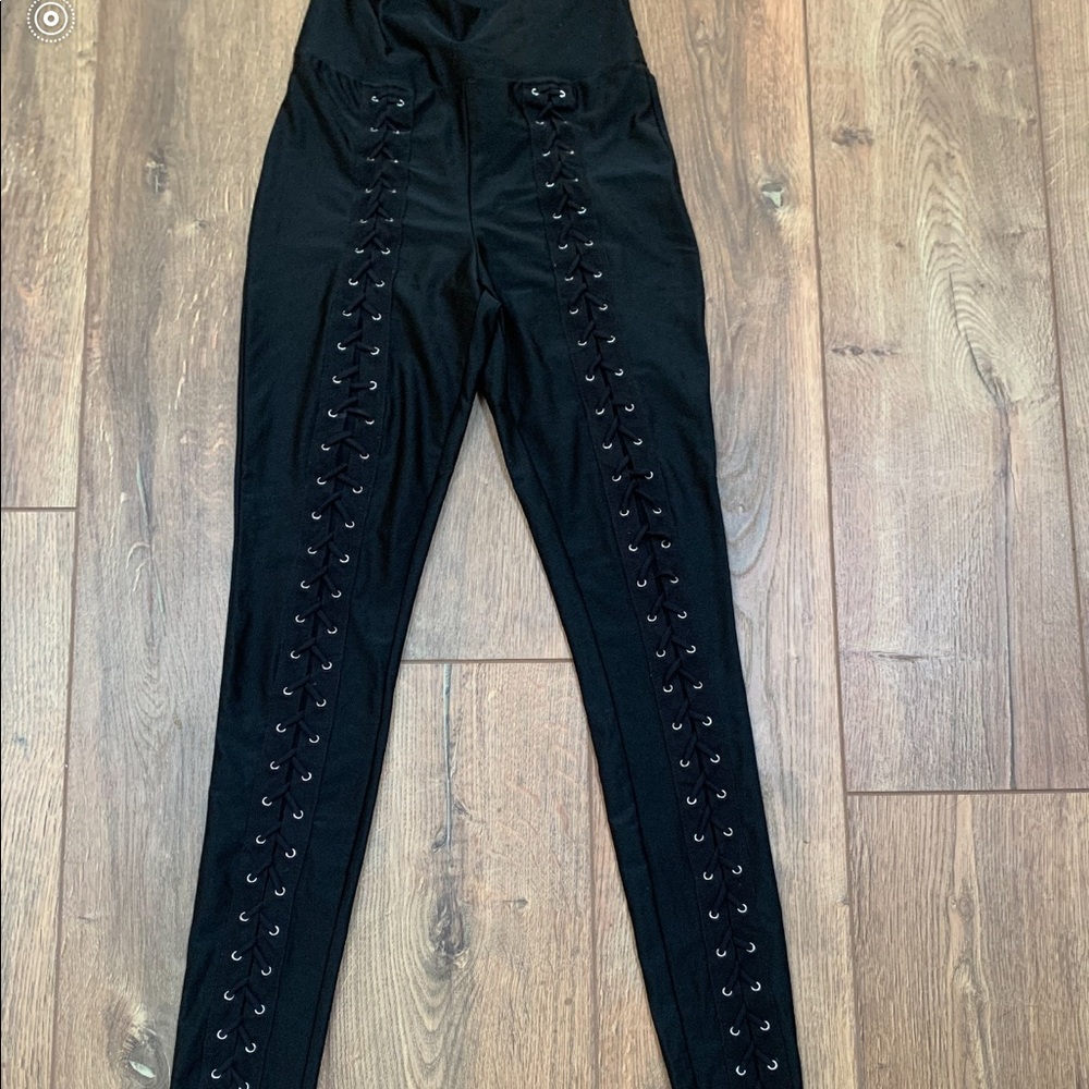 Lace up leggings
